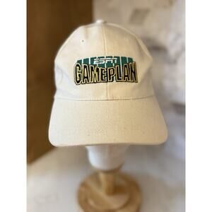 ESPN Gameplan Game Plan Hat Cap Beige Adjustable Vintage